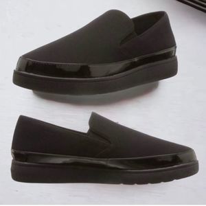 Donald J. PLINER Black Meg loafer platform womens Sz 10